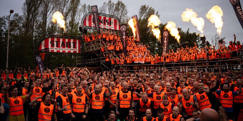 groep met ultra viking deelnemers ultrarunning ultralauf