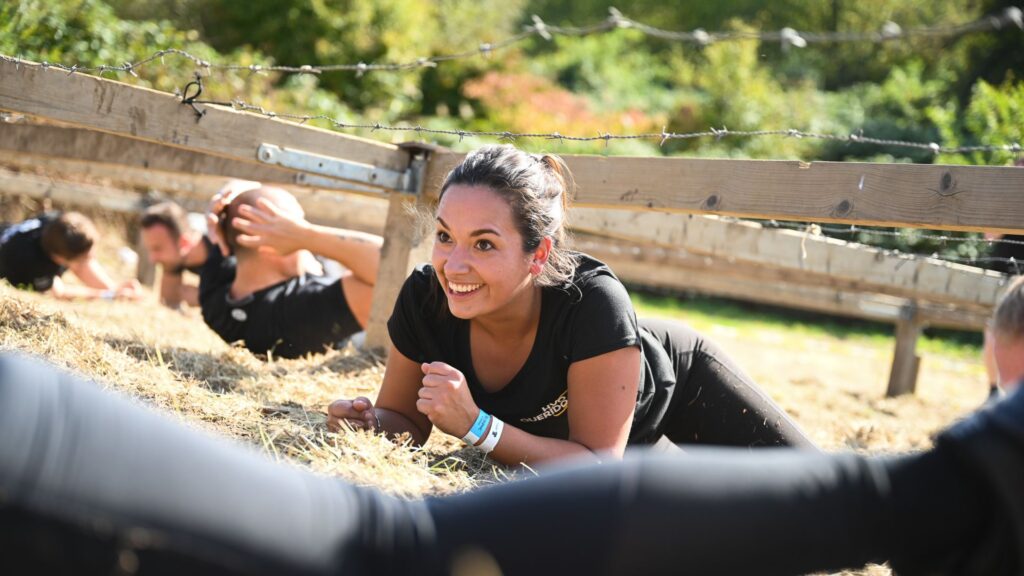 Ab exercises at home also come in handy for Strong Viking! Strong abs help not only with maintaining stability during obstacles but also give you the strength you need to conquer other challenges, like crawling.