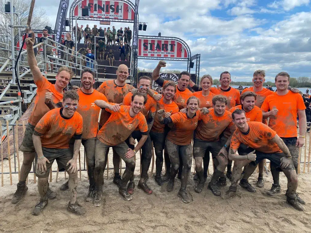 KlokGroep group photo at the strong viking finish