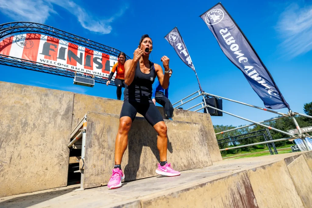 warming-up at strong viking. aufwärmen. warm-up.